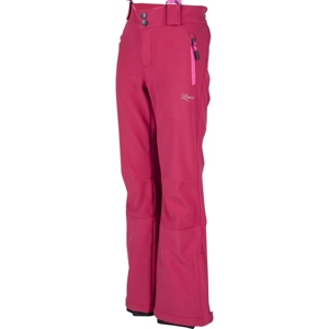 Lewro LONDON 140-170 růžová 140-146 - Dívčí lyžařské softshellové kalhoty