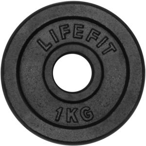 Lifefit KOTOUC 1 KG x 30 MM Nakládací kotouč, černá, veľkosť 1 KG