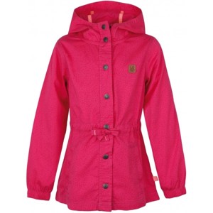 Loap POKINA růžová 146-152 - Dívčí kabát
