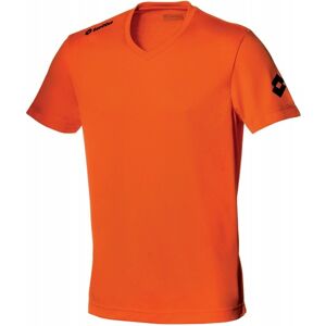 Lotto JERSEY TEAM EVO SS Pánský fotbalový dres, Oranžová,Černá, velikost M