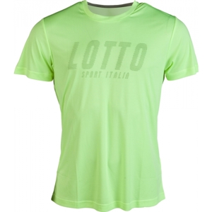 Lotto T-SHIRT AARON IV TEE PL zelená XL - Pánské sportovní triko