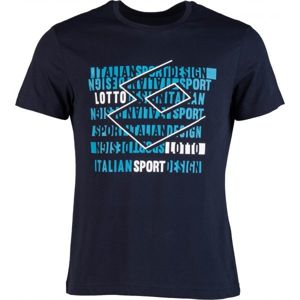 Lotto SUPRA TEE JS tmavě modrá XXL - Pánské tričko
