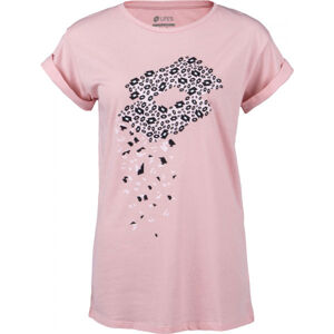 Lotto TEE ANIMALIER W JS Dámské tričko, Růžová,Černá, velikost M