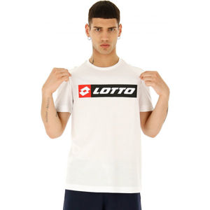 Lotto TEE LOGO JS Pánské tričko, bílá, velikost