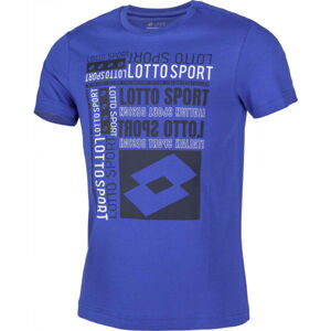 Lotto TEE SUPRA II JS Pánské tričko, Modrá,Bílá,Černá, velikost M