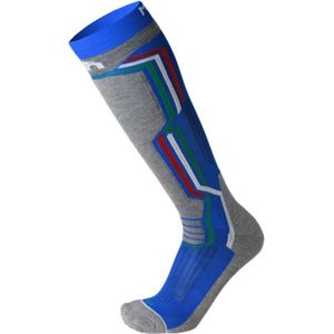Mico MEDIUM WEIGHT ARGENTO X-STATIC SKI SOCKS modrá XL - Lyžarské pnožky