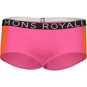 MONS ROYALE SYLVIA BOYLEG růžová M - Sportovní kalhotky z merino vlny