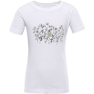 NAX JULEO Dětské bavlněné triko, bílá, veľkosť 128-134