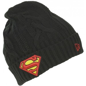 New Era HERO CUFF SUPERMAN černá  - Stylová zimní čepice