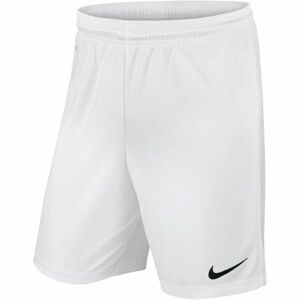 Nike YTH PARK II KNIT SHORT NB Chlapecké fotbalové kraťasy, bílá, velikost S