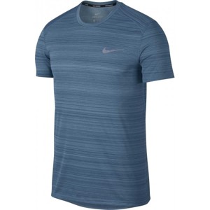 Nike DRY MILER TOP SS NV modrá M - Pánský běžecký top
