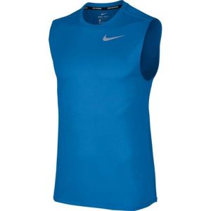 Nike RUN TOP SLV tmavě modrá XL - Pánský běžecký top