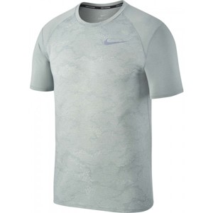 Nike BRTHE MILER TOP šedá XXL - Pánské běžecké triko