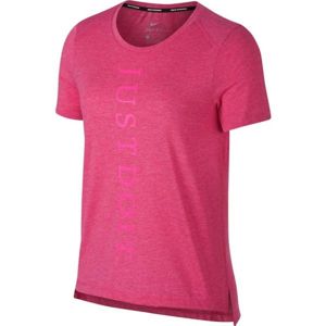 Nike MILER TOP SS JDI růžová S - Dámské běžecké triko