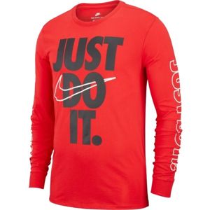 Nike NSW TEE LS JDI červená M - Pánské triko
