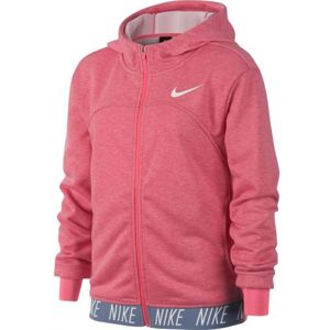 Nike DRY HOODIE FZ STUDIO růžová XL - Dívčí sportovní mikina