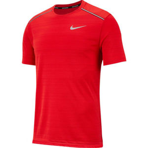 Nike DRY MILER TOP SS M červená 2XL - Pánské běžecké tričko