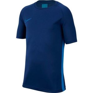 Nike DRY ACDMY TOP SS Chlapecké tričko, Tmavě modrá,Modrá, velikost S