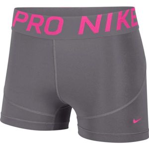 Nike NP SHRT 3IN šedá S - Dámské sportovní šortky