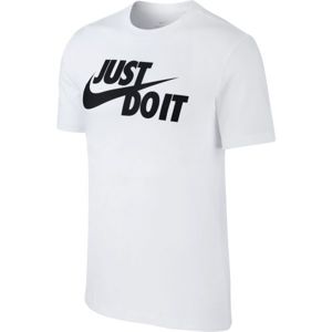 Nike NSW TEE JUST DO IT SWOOSH Pánské triko, bílá, velikost S