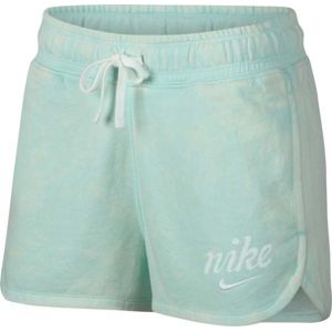 Nike NSW SHORT WSH Dámské šortky, Světle modrá,Bílá, velikost XL