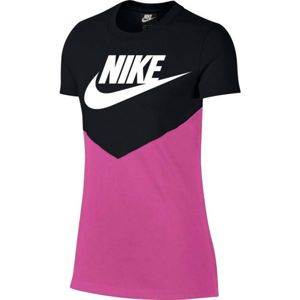 Nike BNSW HRTG TOP SS růžová L - Dámské tričko