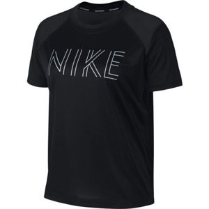 Nike DRY MILER SS  GX W černá S - Dámské běžecké tričko