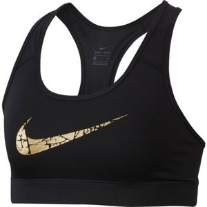 Nike VCTRY COMP BRA MTLLC GRX Dámská sportovní podprsenka, Černá,Zlatá, velikost