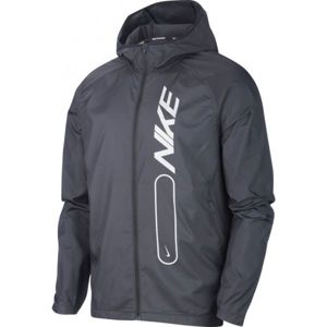 Nike ESSNTL JKT FLASH PO AIR M Pánská běžecká bunda, Černá, velikost XL