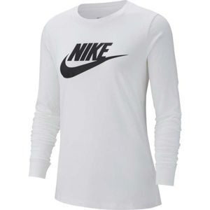 Nike NSW TEE ESSNTL LS ICON FTRA Dámské triko, Bílá,Černá, velikost XS