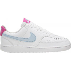 Nike COURT VISION LOW Dámská volnočasová obuv, Bílá,Světle modrá,Růžová, velikost 8