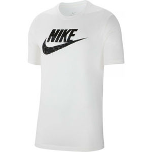 Nike NSW CAMO SS TEE M bílá XXL - Pánské tričko