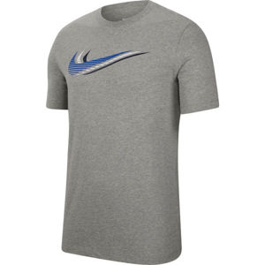 Nike NSW SS TEE SWOOSH M šedá M - Pánské tričko