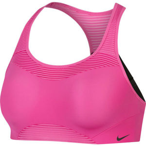 Nike ALPHA BRA NOVELTY Dámská sportovní podprsenka, Růžová,Černá, velikost L A-C