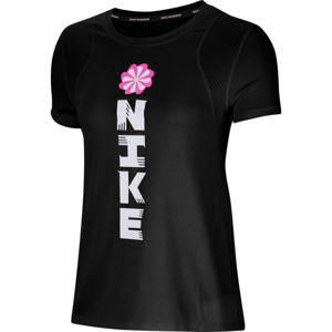 Nike ICNCLSH RUN SS GX Dámské běžecké tričko, černá, velikost S