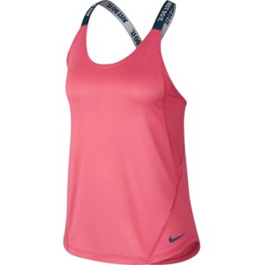 Nike DRY TANK ELASTKA W růžová L - Dámské tréninkové tílko
