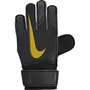 Nike JUNIOR MATCH GK Dětské brankářské rukavice, Tmavě šedá,Černá,Zlatá, velikost 7