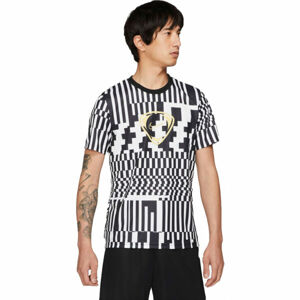 Nike DRY ACD TOP SS FP JB M Pánské fotbalové tričko, Bílá,Černá,Béžová, velikost M