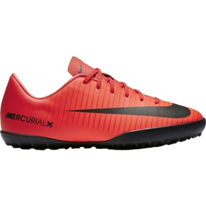 Nike MERCURIALX VAPOR XI TF JR červená 5Y - Dětské turfy