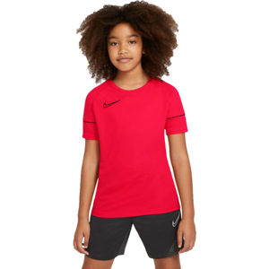 Nike DRI-FIT ACADEMY Chlapecké fotbalové tričko, Červená,Černá, velikost S