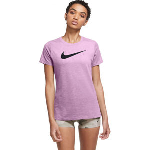 Nike DRY TEE DFC CREW Dámské tréninkové tričko, fialová, velikost XS