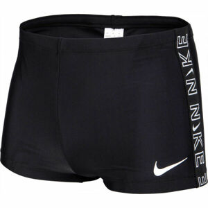 Nike LOGO TAPE AQUASHORT Pánské plavky, Černá,Bílá, velikost M