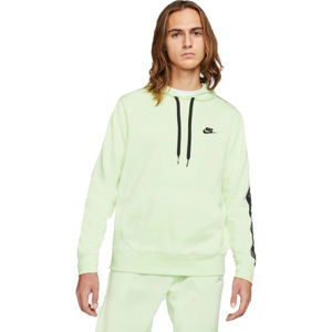 Nike NSW CE PO FT SNL ++ Pánská mikina, Světle zelená,Černá, velikost XL