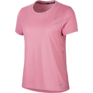 Nike RUN TOP SS W růžová S - Dámské běžecké tričko
