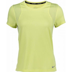 Nike RUN TOP SS W zelená XS - Dámské běžecké tričko
