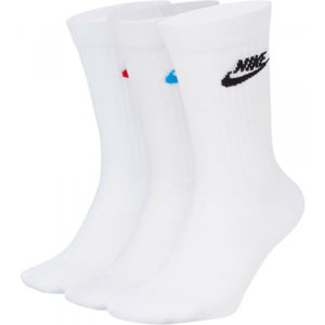 Nike SPORTSWEAR EVERYDAY ESSENTIAL bílá M - Ponožky