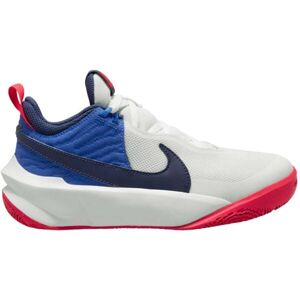 Nike TEAM HUSTLE Dětská basketbalová obuv, bílá, veľkosť 39