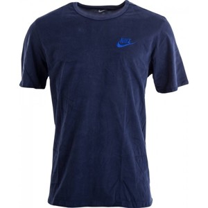Nike TEE-EMBRD FUTURA modrá S - Pánské triko