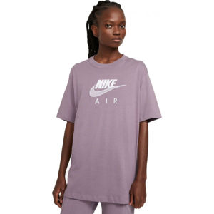 Nike NSW AIR BF TOP W Dámské tričko, Fialová,Bílá, velikost XL