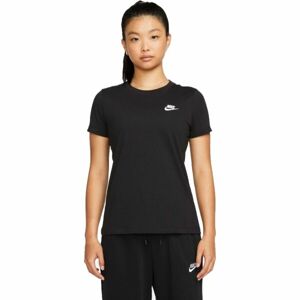 Nike SPORTSWEAR CLUB Dámské tričko, černá, veľkosť XS